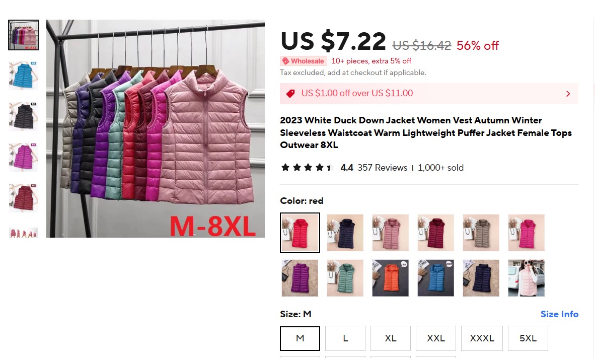 2023 White Duck Down Jacket Women Vest Autumn Winter