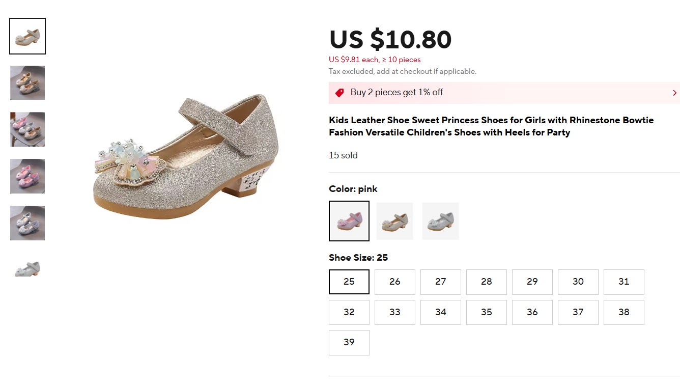 Shoe with Heels