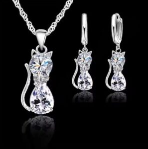 Real 925 Sterling Silver Color Jewelry Sets for Woman Girl
