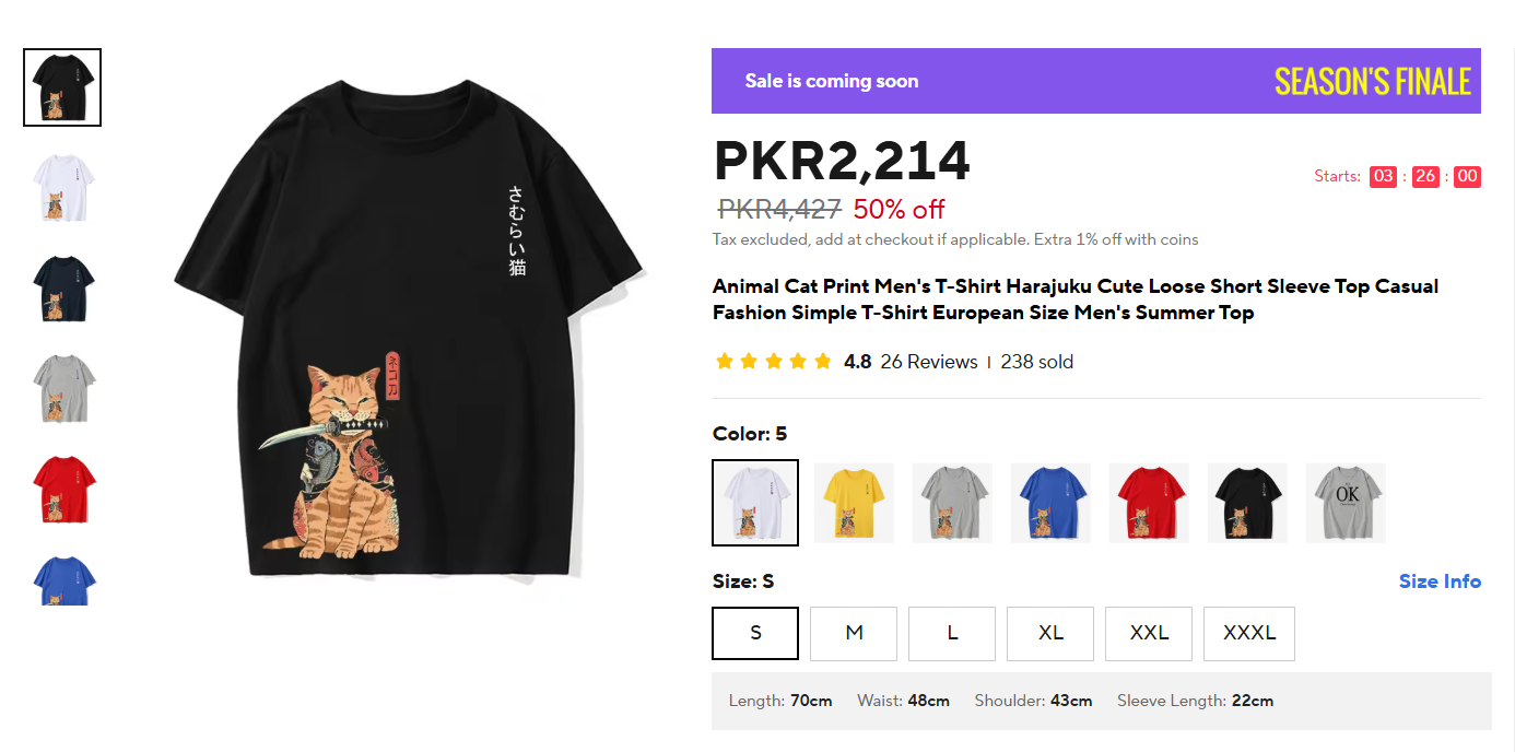 Animal Cat Print Men's T-Shirt Harajuku Cute Loose Short Sleeve Top Casual Fashion Simple T-Shirt